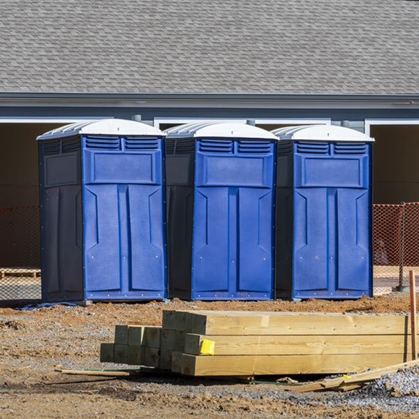 is there a specific order in which to place multiple porta potties in Hydro Oklahoma